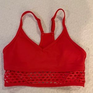 PINK sports bra - cherry red - XS